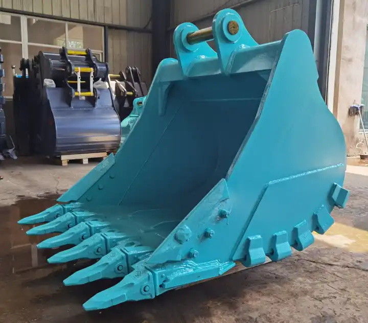 1-80T Excavator Rock Bucket Q345B Q460 răng đá cho máy đào