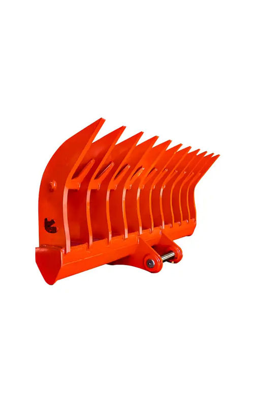 10-20T Root Rake cho máy đào quét các mảnh vỡ cồng kềng dài còn lại trên mặt đất