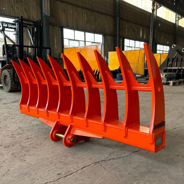 250 lbs vận chuyển trọng lượng Excavator rác rễ với răng cong liền kề Hoa Kỳ