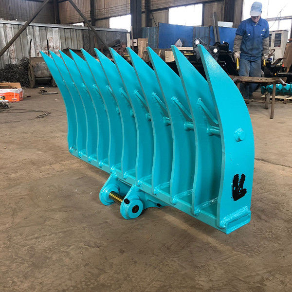 1200mm-2400mm chiều rộng Excavator Root Rake cho vận chuyển trên mặt đất chiều rộng 1200mm-2400mm 4ft-8ft